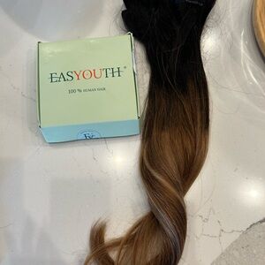 Ombre Black to Brown Hair Extensions